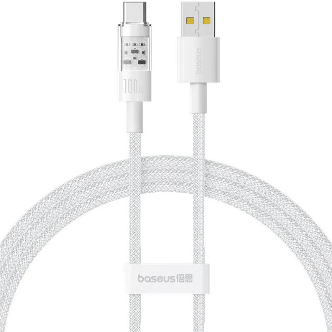 Дата кабель Baseus Gem Fast Charging USB to Type-C 100W (2m) (P10373002111) Херсон - изображение 1