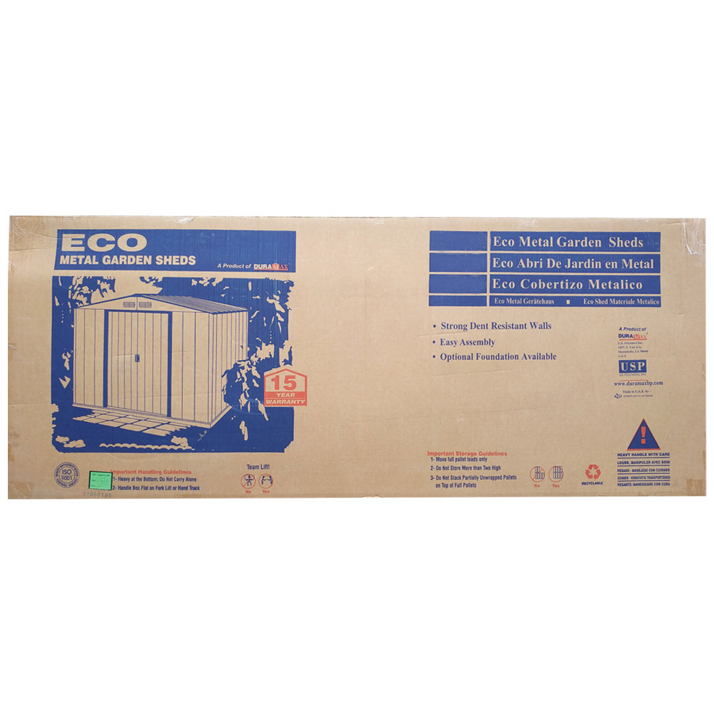 Сарай металлический ECO 320x241x196 см серый с белым Киев - изображение 9