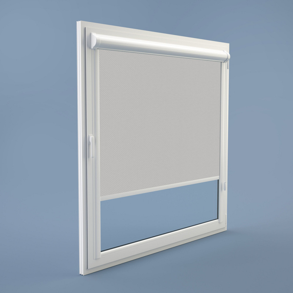 Рулонна штора Rolets Роял 2-815-875 87.5x170 см закритого типу Світло-сіра Киев - изображение 1