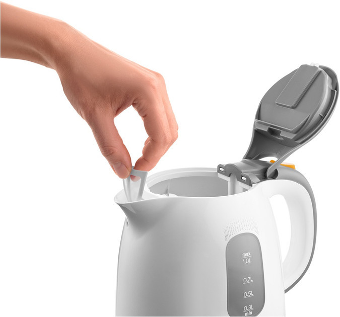 Электрочайник Sencor SWK 1100WH 1 л белый с серым Київ - зображення 4