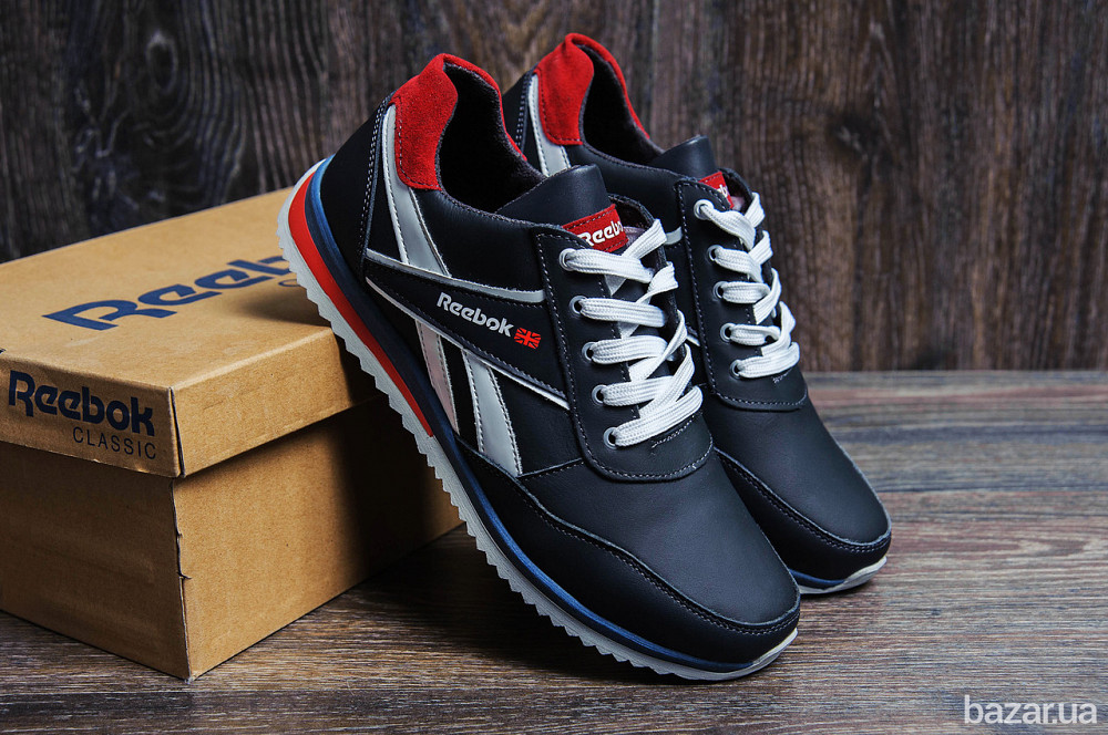 Мужские кожаные кроссовки Anser Reebok NS blue Киев - изображение 6