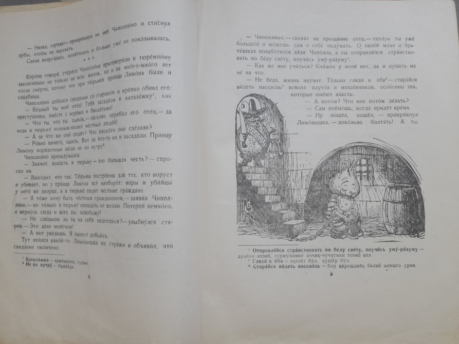 Джанни Родари Приключения Чиполлино 1957 Ташкент худ Сутеева сказки Запорожье - изображение 9