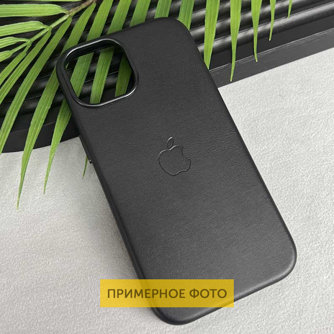 Кожаный чехол Leather Case (AAA) with MagSafe and Animation для Apple iPhone 16 (6.1") Херсон - изображение 3