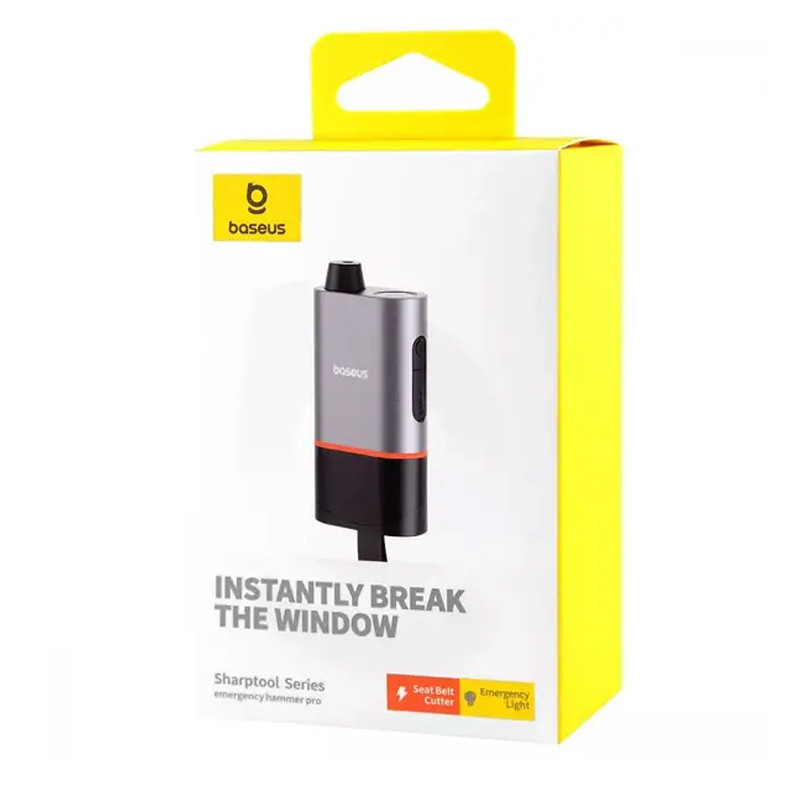 Автомобильный спасательный молоток Baseus SharpTool Series Emergency Hammer Pro (C10934401111-00) Херсон - изображение 6