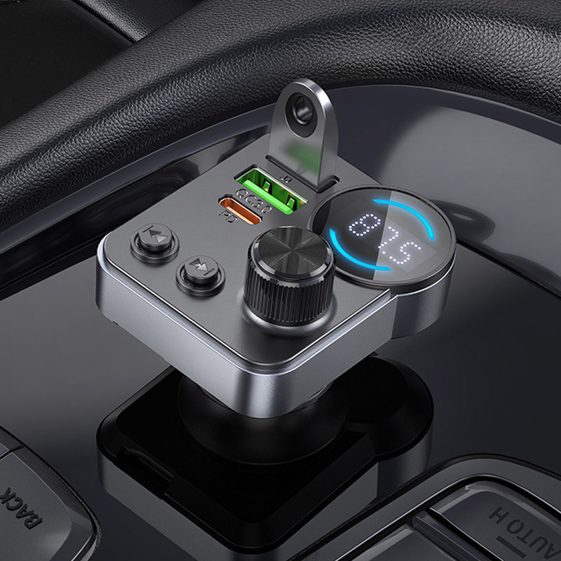 АЗУ FM модулятор Hoco E86 Alegria PD30W+QC3.0 48W (2USB-A/1C) Херсон - зображення 6