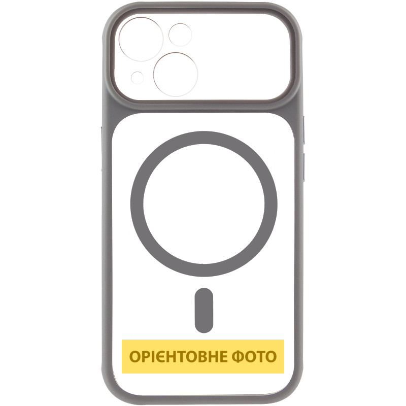 Чехол TPU+PC GETMAN Moon Clear with MagSafe для Apple iPhone 15 (6.1") Херсон - зображення 3