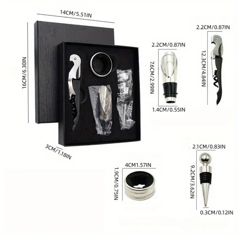 Набор сомелье для вина 4 предмета в коробке Одеса - зображення 2