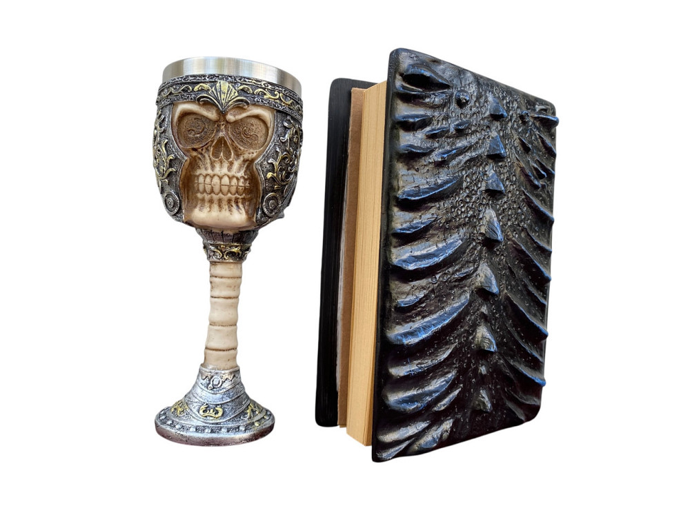 Подарочный набор Бокал 3 Череп в Шлеме и Блокнот 3 «Книга теней и Глубин» Київ - зображення 2