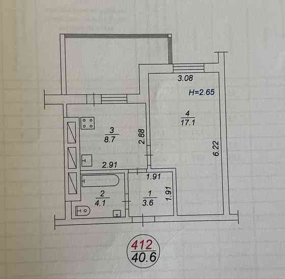 продажа 1-к квартира Киево-Святошинский, Софиевская Борщаговка, 56900 $ 