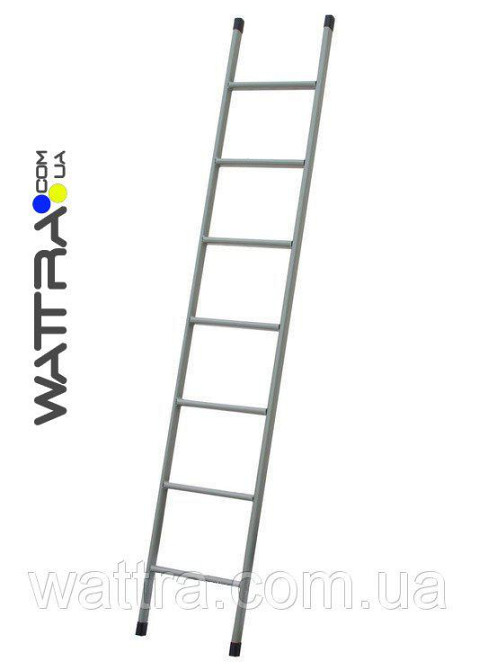 Лестница приставная металлическая 8 ступеней, 2.43 м, 6 кг (МЕТАЛЛ) Київ - зображення 7