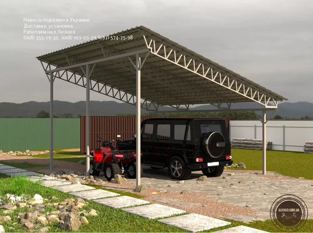 Будь-які види навісів з полікарбонату, профнастилу та металочерепиці. Кривой Рог - изображение 9