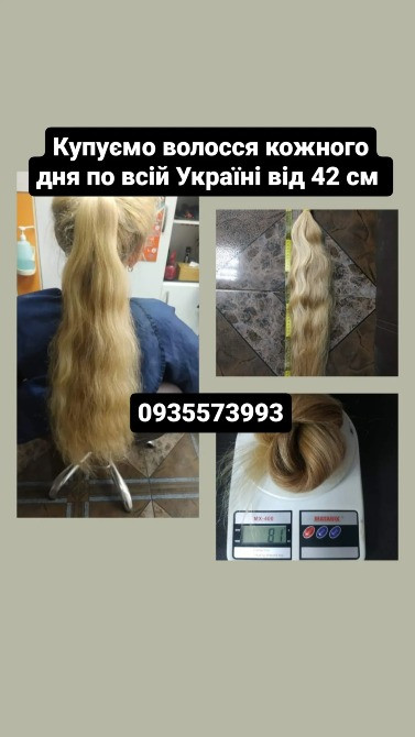Продать волосы, продати волосся дорого по всій Україні від 42 см -0935573993 Киев - изображение 1