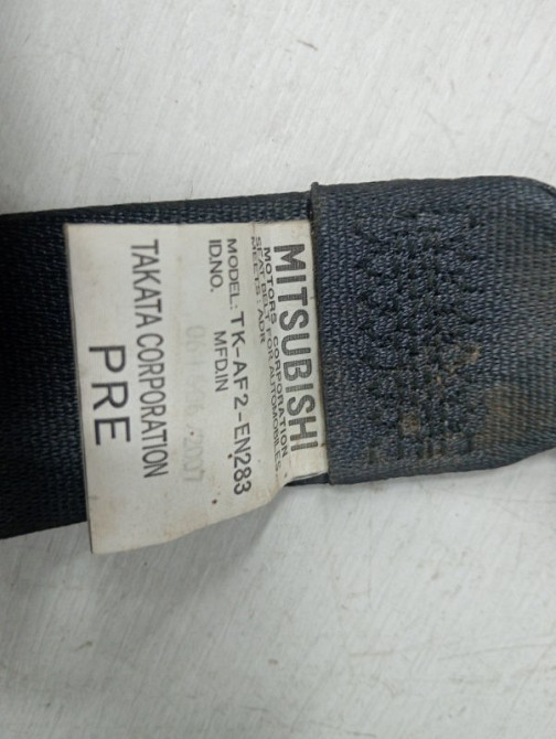 Ремень безопасности передний правый Mitsubishi Pajero Wagon 4 3.2 ДИЗЕЛЬ 4M41 2006 (б/у) Київ - зображення 4