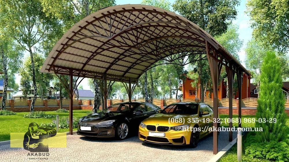 Навесы из профилированного поликарбоната. Ворота из профлиста Кривий Ріг - зображення 6