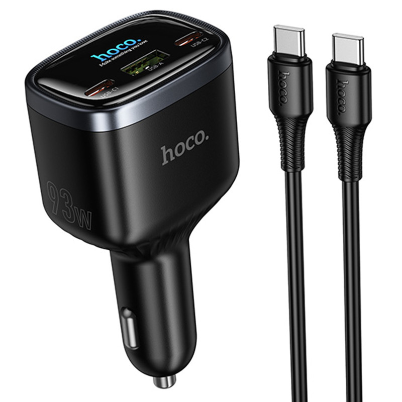 АЗУ Hoco Z70 Speed PD45W+QC3.0 total 93W (1USB-A/2C) + кабель Type-C to Type-C Херсон - зображення 1