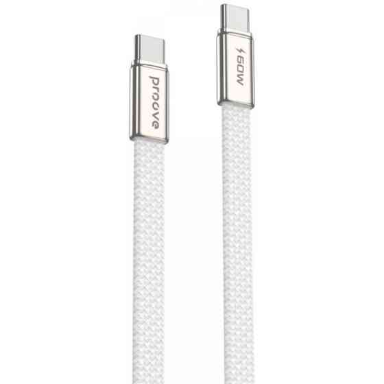 Кабель Proove AirLine Type-C to Type-C 60W 1m White (CCAI60002202) Харків