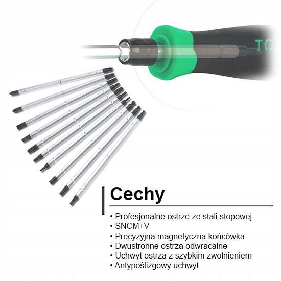 Набор отвертка с насадками 20 в 1 TOPTUL (PH,PZ,SL,Hex,Torx) GAAI2101 Харьков - изображение 4