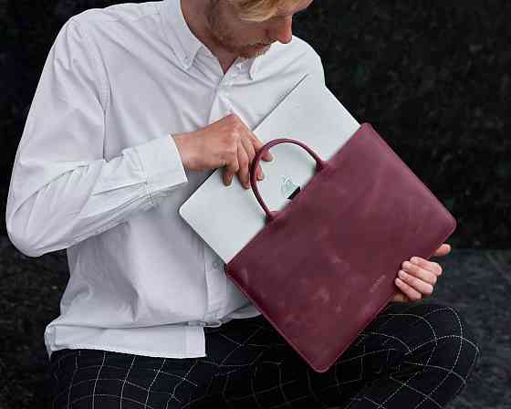 Чехол для ноутбука винтажный Incarne Stem MacBook Air 15" 2023-2025 stem-burgundy-vintage-air-15 бор Київ