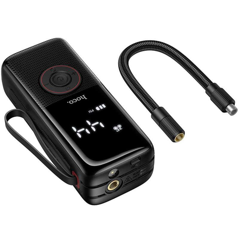 Автомобильный насос Hoco ZP18 Enlighten smart air pump Херсон - зображення 5