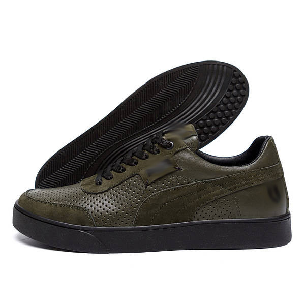 Чоловічі літні шкіряні кеди перфорація Киев - изображение 1