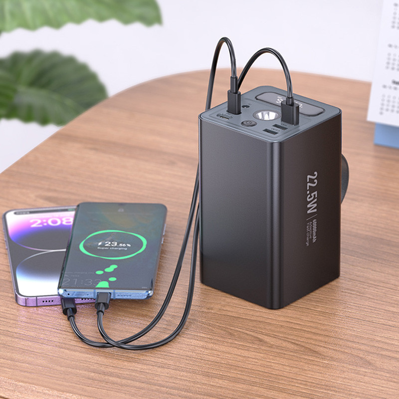 Портативное ЗУ Power Bank Hoco J138 22.5W+PD20W+DC12V 60000 mAh Херсон - изображение 7