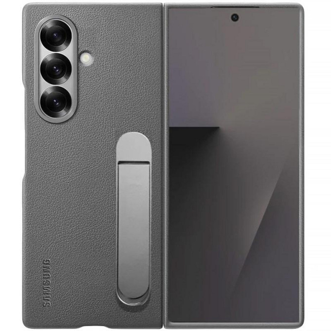 Кожаный чехол Leather Case (AAA) with stand для Samsung Galaxy Z Fold7 Херсон - зображення 1