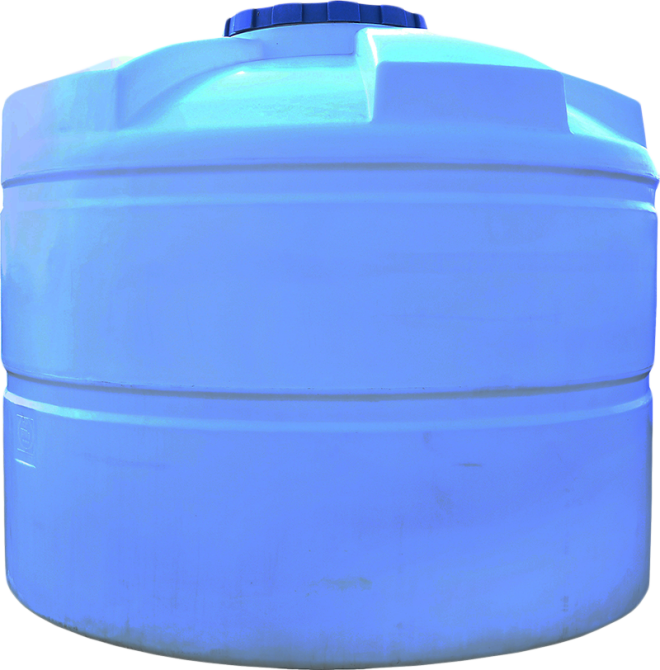Емкость 7500 л вертикальная (Ш) ПБ голубая Киев - изображение 1