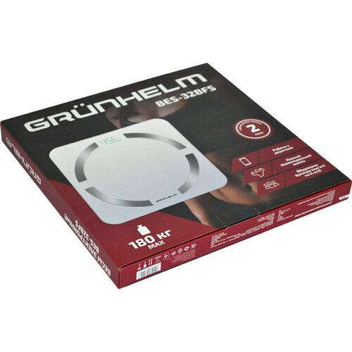 Весы напольные Grunhelm BES-32BFS 180 кг белые Київ - зображення 3