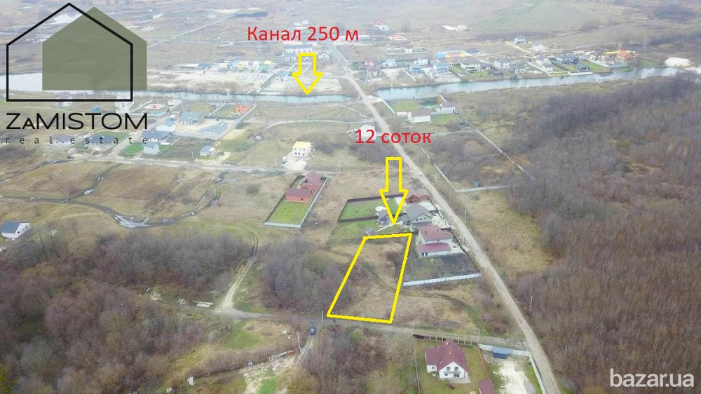 Продаж ділянки 12 соток в селі Гнідин (Гнедин, Гнедын). 700 метрів до соснового лісу. Цільове призна Бориспіль - зображення 1