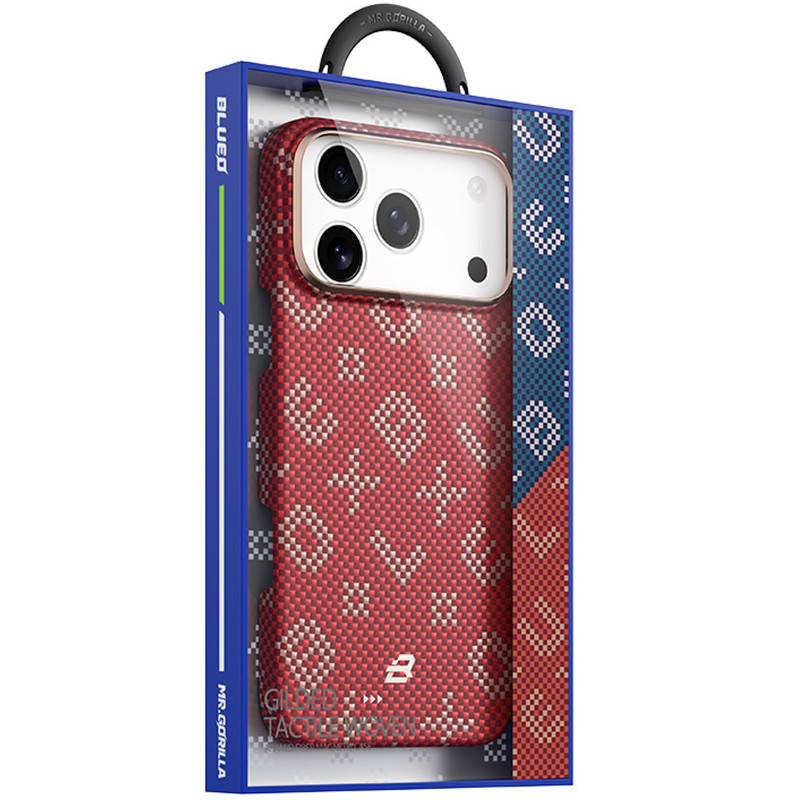 TPU+PC чехол Blueo Gilded Tactile Woven with Magnetic Fit для Apple iPhone 17 Pro (6.3") Херсон - зображення 2