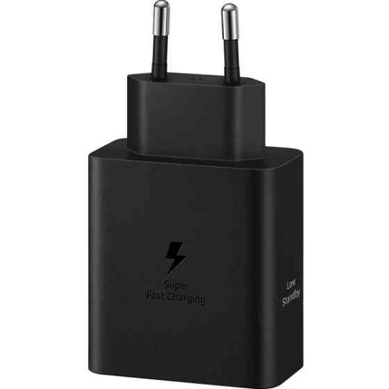 Мережевий зарядний пристрій Samsung 50W Power Adapter Duo + cable Type-C to Type-C Black (EP-T5020XB Харків