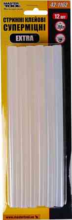Стержни клеевые MASTERTOOL EXTRA 11.2х200 мм 12 шт суперпрочные 42-1162 Харків