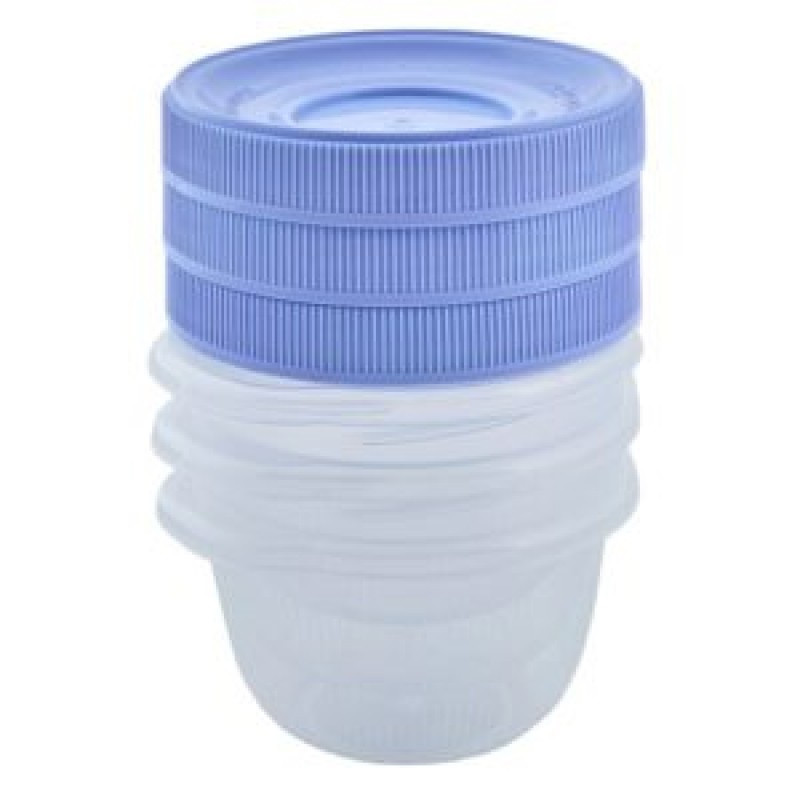 Набір контейнерів харчових Stenson 169025-lilac 285 мл 3 шт бузковий Київ - зображення 1