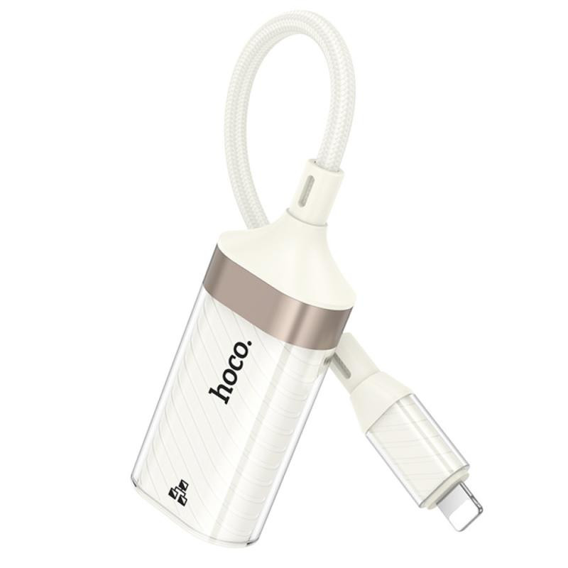 Переходник Hoco UA41A Crystal Lightning to RJ45 100 Mbs (0.15m) Херсон - изображение 2