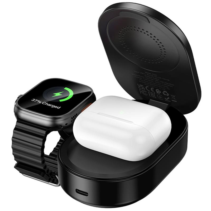 БЗУ Hoco CQ23 Pole Qi2.2 3-in-1 Херсон - изображение 5