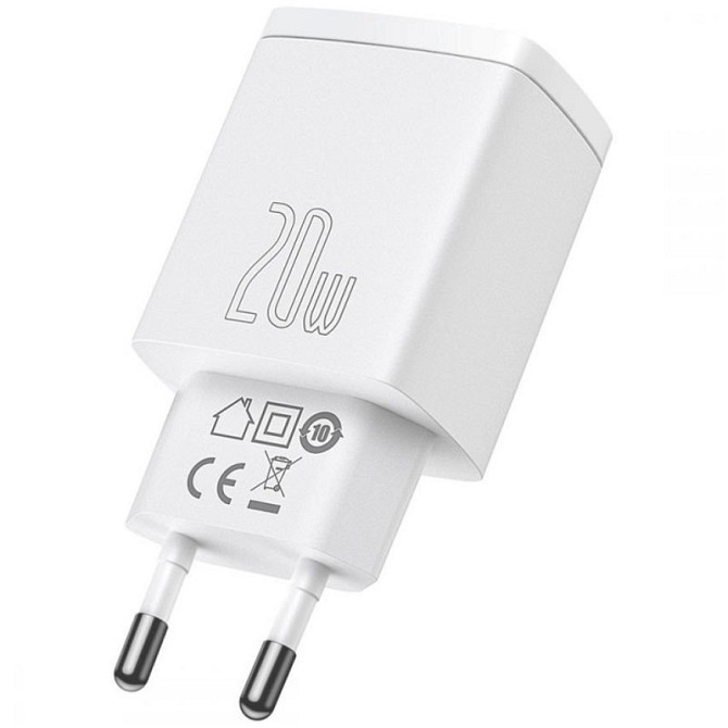 СЗУ Baseus Compact Quick Charger 20W QC+PD (1USB-A/1C) (CCXJ-B) Херсон - изображение 1