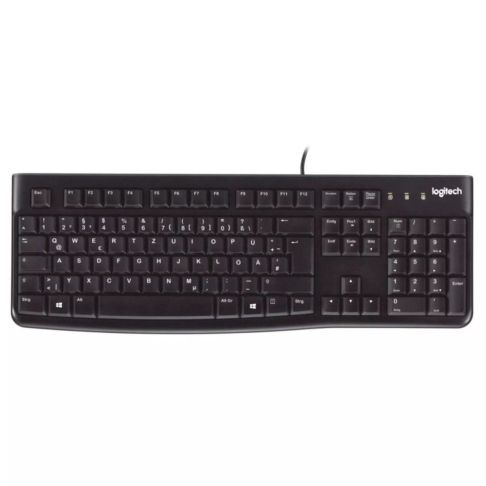 Клавиатура компьютерная проводная Logitech K120 (UKR OEM) L920-002643 черная Киев - изображение 1