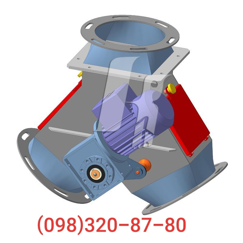 Клапан перекидной КОР-8 300х300 , самотечное оборудование Київ - зображення 2