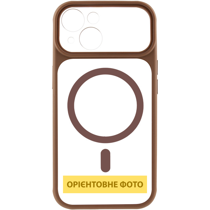 Чехол TPU+PC GETMAN Moon Clear with MagSafe для Apple iPhone 15 (6.1") Херсон - зображення 3