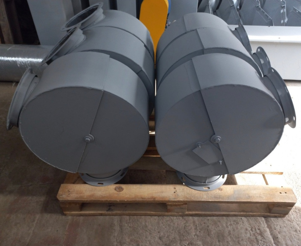 Гаситель скорости потока зерна ф200 2 мм 45 градусов  , зернотормоз угловой Київ - зображення 5