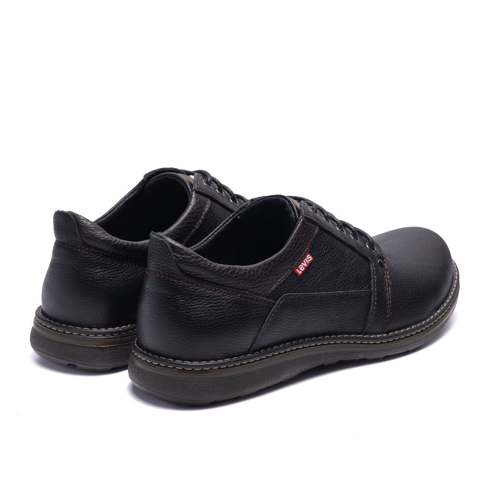 Мужские кожаные туфлі LV Black Київ - зображення 4