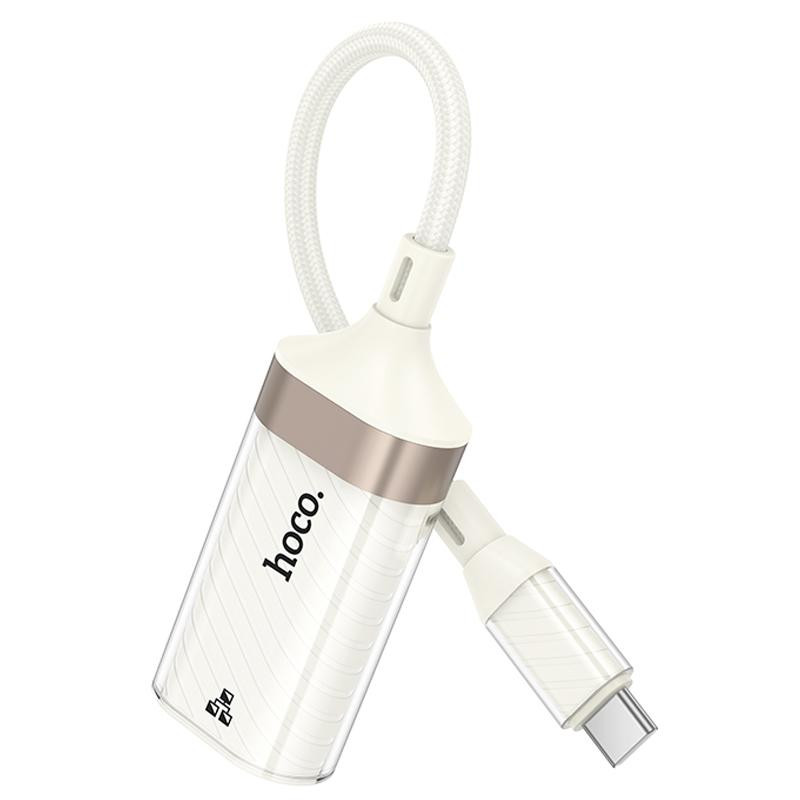 Переходник Hoco UA41B Crystal Type-C to RJ45 100 Mbs (0.15m) Херсон - изображение 2