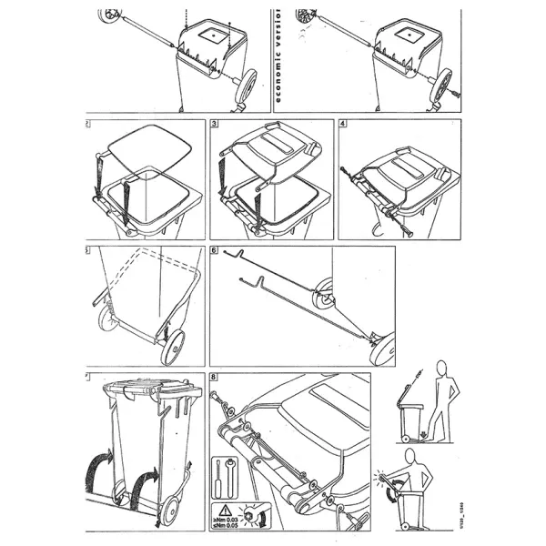 Комплект кольцо и педаль для контейнера 240л Київ - зображення 2