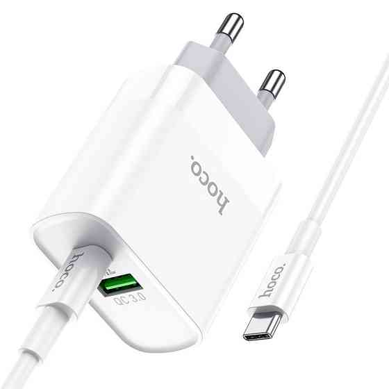 СЗУ Hoco C80A Rapido PD20W+QC3.0 (1USB-A/1C) + кабель Type-C to Type-C Херсон