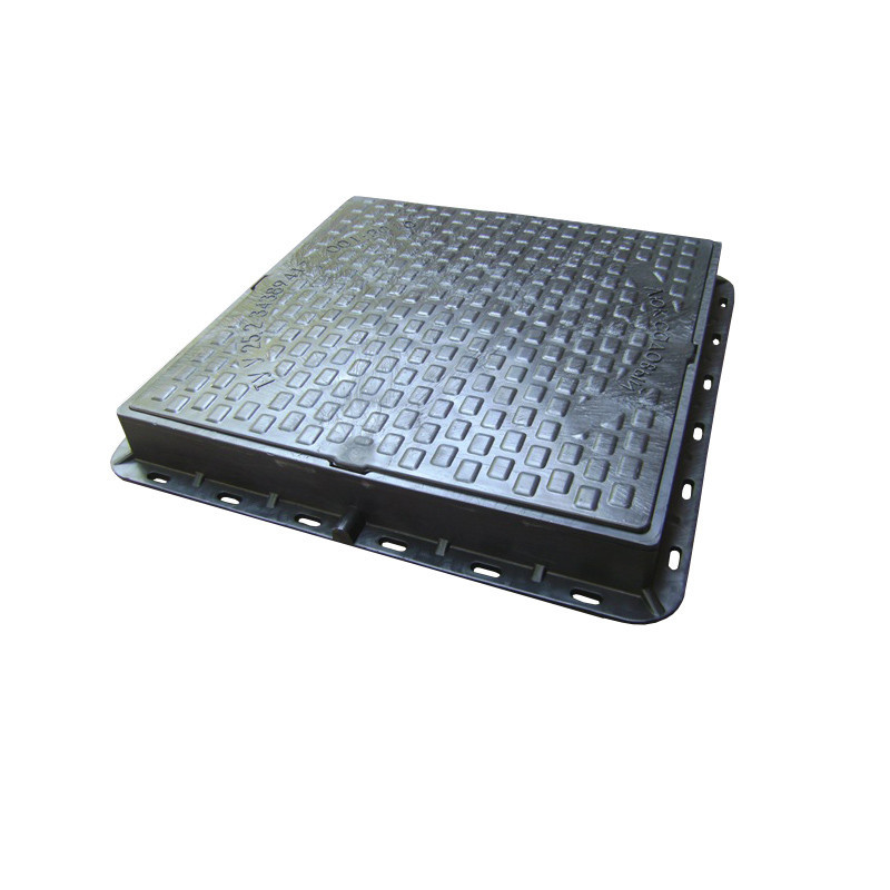 Люк пластиковый квадратный 680х680 (черный) Київ - зображення 4