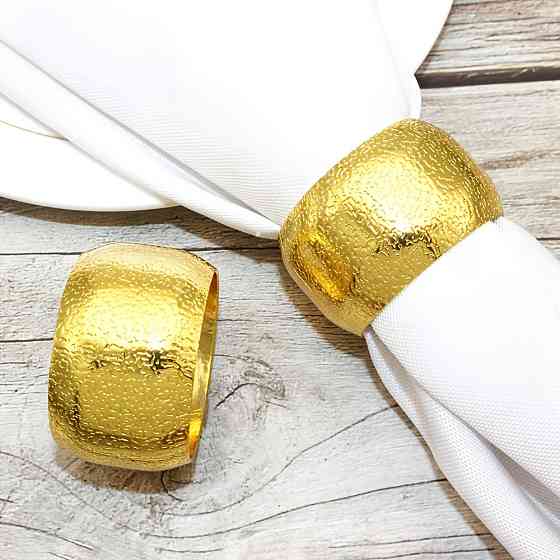 Набор колец для салфеток Leeseph Gold 6 шт Mv077 Одесса