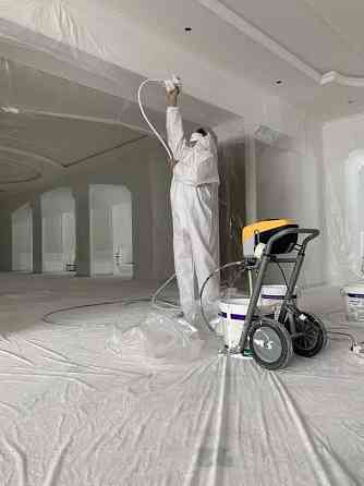 Безвоздушне Фарбування - стін, стелі , колон - висока якість Київ