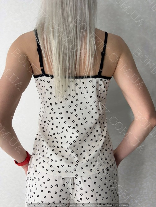 Женская пижама (майка+шорты) с леопардовым принтом "Leo" (16177) (арт. 1762) Кривий Ріг - зображення 4