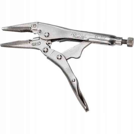 Клещи зажимные универсальные с фиксатором TOPTUL 230мм (длинные губки) DAAS1A09 Харків