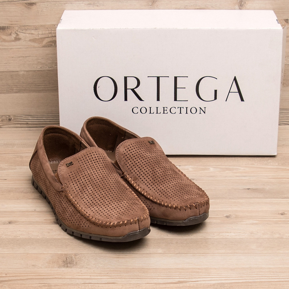 Мужские летние кожаные мокасины Legges Latte перфорация Київ - зображення 10